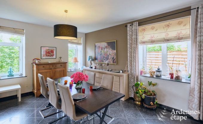 Spacious holiday home consisting of two adjoining buildings in Han-sur-Lesse for 13 people with indoor swimming pool