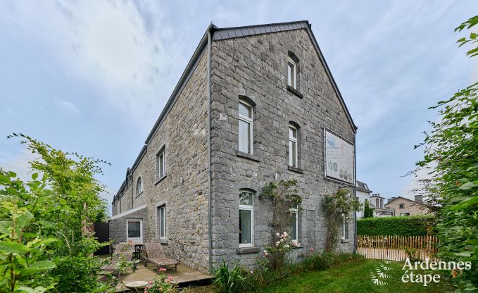 Charming holiday home for 6 people in Han-sur-Lesse with private terrace on the water