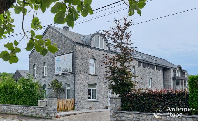 Charming holiday home for 6 people in Han-sur-Lesse with private terrace on the water