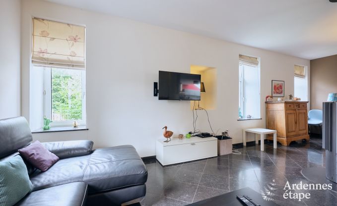 Charming holiday home for 6 people in Han-sur-Lesse with private terrace on the water