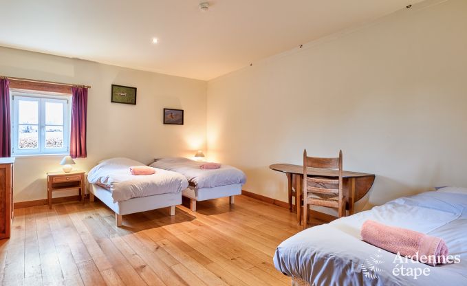 Cosy holiday home in Havelange for 10 people with garden and wood stove in the Condroz