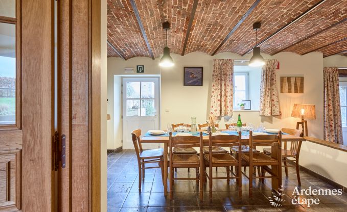 Cosy holiday home in Havelange for 10 people with garden and wood stove in the Condroz