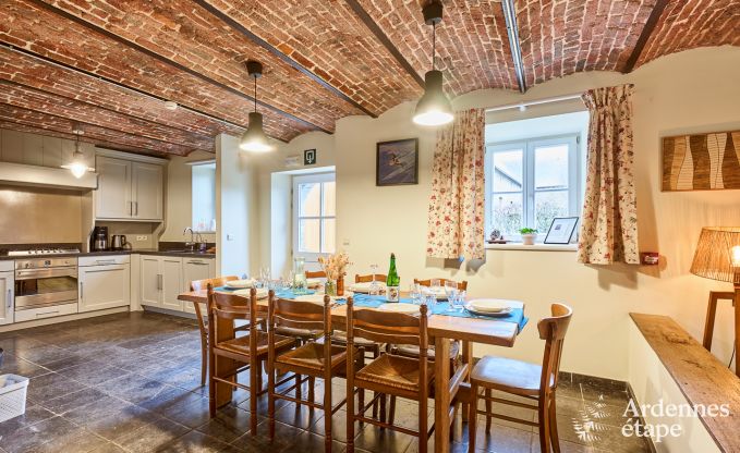 Cosy holiday home in Havelange for 10 people with garden and wood stove in the Condroz