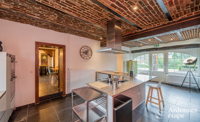 Holiday home in Man for 14 people near Durbuy with swimming pool, bar, playroom and private garden