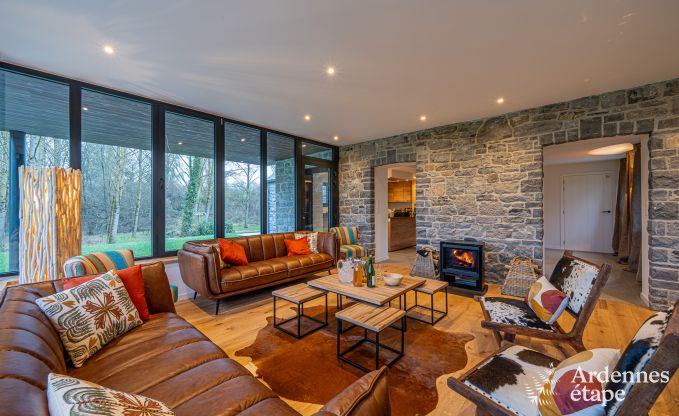 Luxury villa for 14 people in Havelange with private garden and modern amenities in the Ardennes