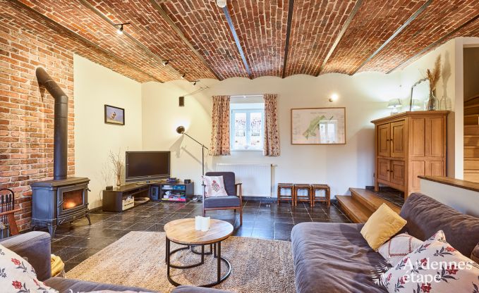 Cosy holiday home in Havelange for 10 people with garden and wood stove in the Condroz