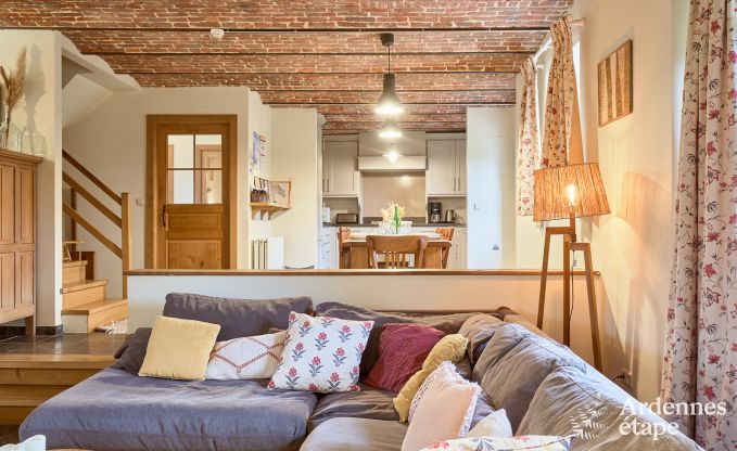 Cosy holiday home in Havelange for 10 people with garden and wood stove in the Condroz