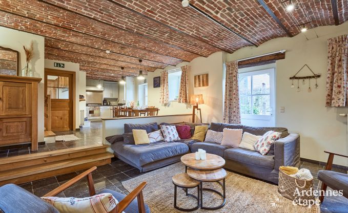 Cosy holiday home in Havelange for 10 people with garden and wood stove in the Condroz