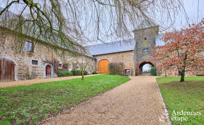 Cosy holiday home in Havelange for 10 people with garden and wood stove in the Condroz