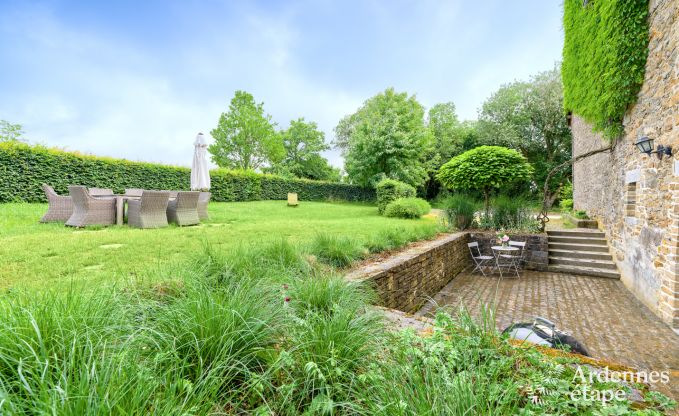 Cosy holiday home in Havelange for 10 people with garden and wood stove in the Condroz