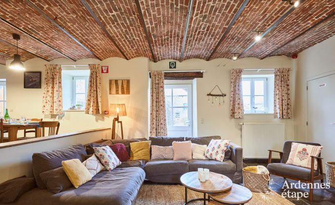 Cosy holiday home in Havelange for 10 people with garden and wood stove in the Condroz