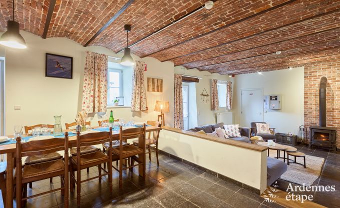 Cosy holiday home in Havelange for 10 people with garden and wood stove in the Condroz