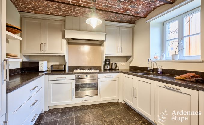 Cosy holiday home in Havelange for 10 people with garden and wood stove in the Condroz