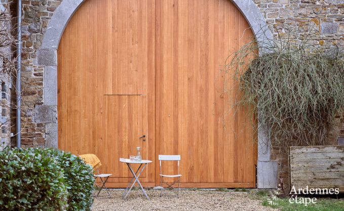 Cosy holiday home in Havelange for 10 people with garden and wood stove in the Condroz