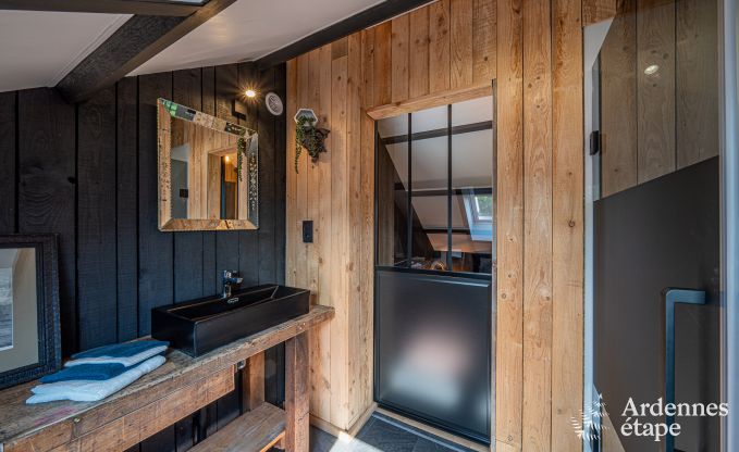 Charming holiday home in Herbeumont for 6 people with private garden, 3 bedrooms and wood pellet stove