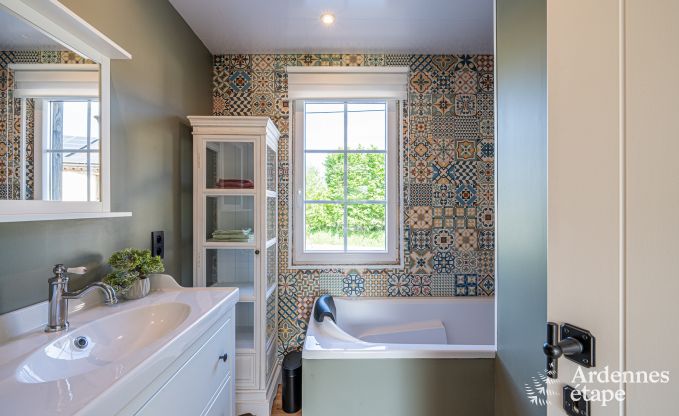 Charming holiday home in Herbeumont for 6 people with private garden, 3 bedrooms and wood pellet stove