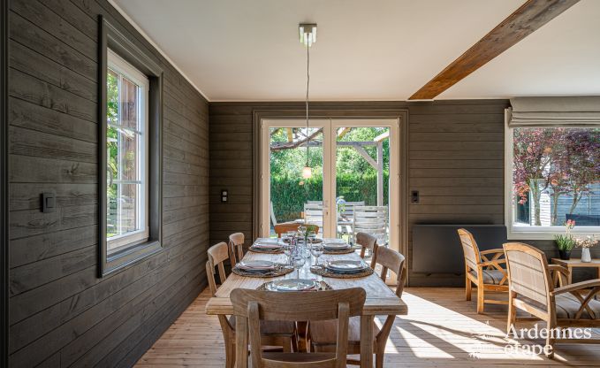 Charming holiday home in Herbeumont for 6 people with private garden, 3 bedrooms and wood pellet stove