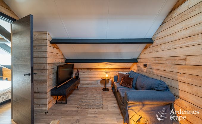 Charming holiday home in Herbeumont for 6 people with private garden, 3 bedrooms and wood pellet stove