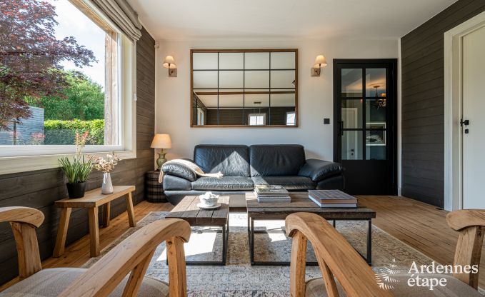 Charming holiday home in Herbeumont for 6 people with private garden, 3 bedrooms and wood pellet stove