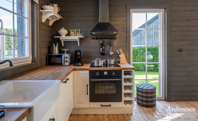 Charming holiday home in Herbeumont for 6 people with private garden, 3 bedrooms and wood pellet stove