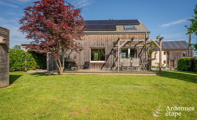 Charming holiday home in Herbeumont for 6 people with private garden, 3 bedrooms and wood pellet stove