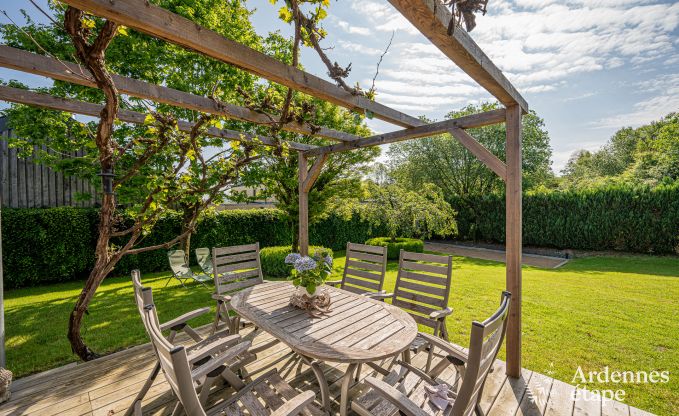 Charming holiday home in Herbeumont for 6 people with private garden, 3 bedrooms and wood pellet stove