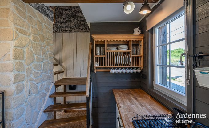 Charming holiday home in Herbeumont for 6 people with private garden, 3 bedrooms and wood pellet stove