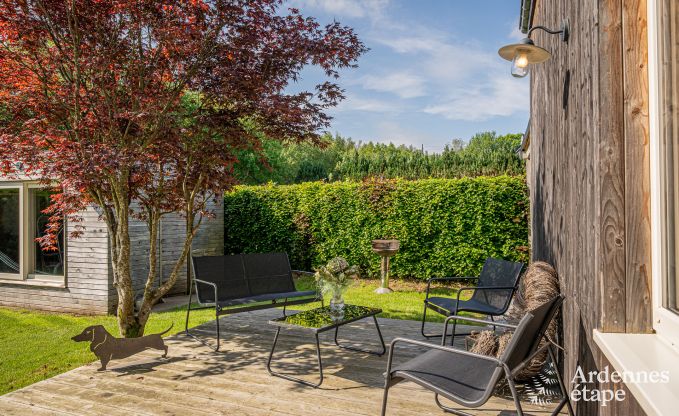 Charming holiday home in Herbeumont for 6 people with private garden, 3 bedrooms and wood pellet stove