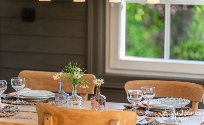 Charming holiday home in Herbeumont for 6 people with private garden, 3 bedrooms and wood pellet stove