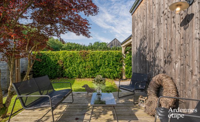 Charming holiday home in Herbeumont for 6 people with private garden, 3 bedrooms and wood pellet stove