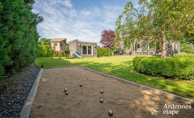 Charming holiday home in Herbeumont for 6 people with private garden, 3 bedrooms and wood pellet stove