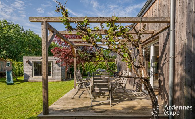 Charming holiday home in Herbeumont for 6 people with private garden, 3 bedrooms and wood pellet stove