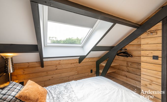 Charming holiday home in Herbeumont for 6 people with private garden, 3 bedrooms and wood pellet stove