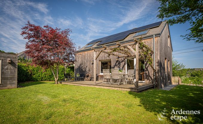 Charming holiday home in Herbeumont for 6 people with private garden, 3 bedrooms and wood pellet stove