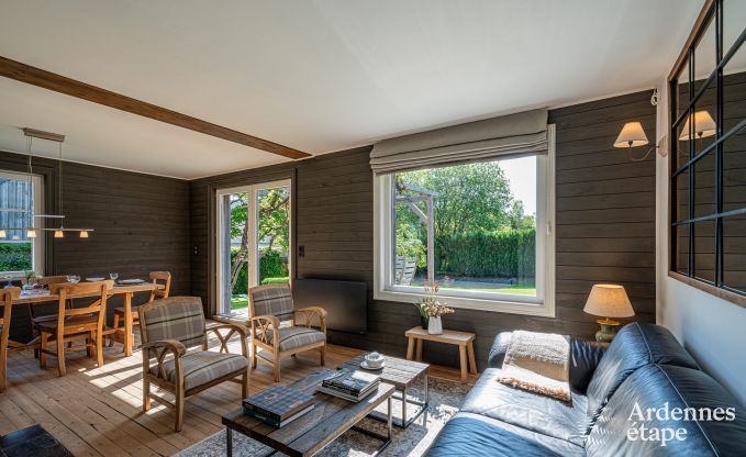 Charming holiday home in Herbeumont for 6 people with private garden, 3 bedrooms and wood pellet stove