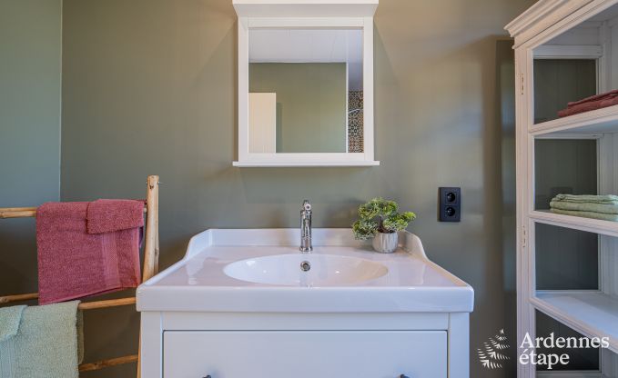 Charming holiday home in Herbeumont for 6 people with private garden, 3 bedrooms and wood pellet stove