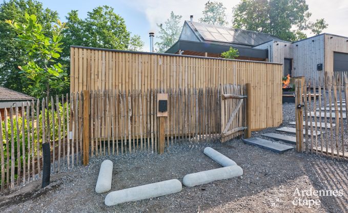 Chalet in Hotton for 6 persons with swim spa, hot tub and outdoor sauna near Durbuy