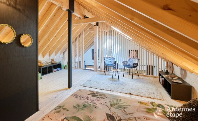 Chalet in Hotton for 6 persons with swim spa, hot tub and outdoor sauna near Durbuy