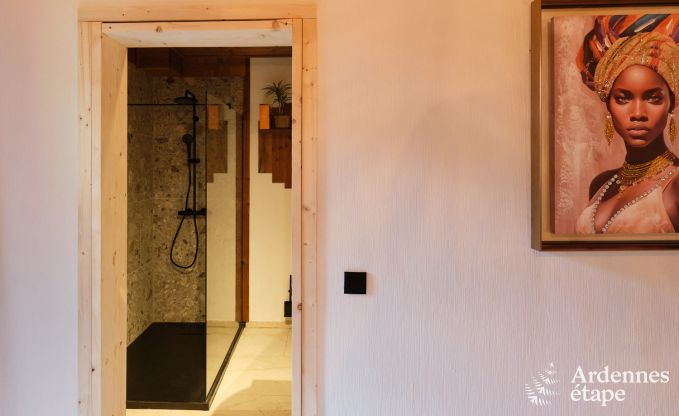 Chalet in Hotton for 6 persons with swim spa, hot tub and outdoor sauna near Durbuy