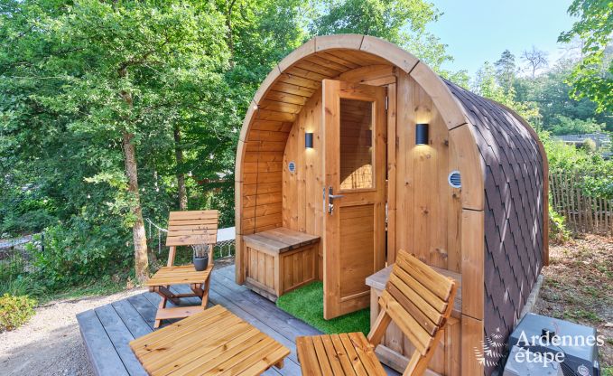 Chalet in Hotton for 6 persons with swim spa, hot tub and outdoor sauna near Durbuy