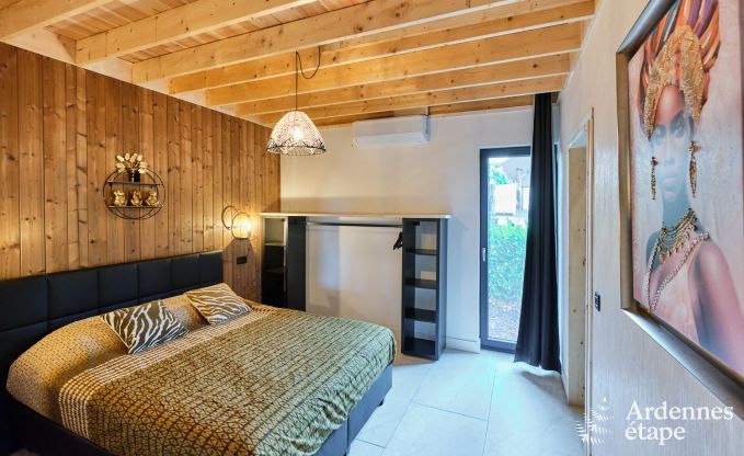 Chalet in Hotton for 6 persons with swim spa, hot tub and outdoor sauna near Durbuy