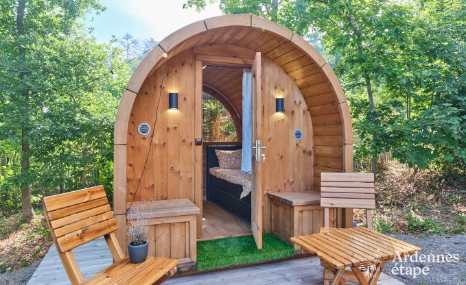 Chalet in Hotton for 6 persons with swim spa, hot tub and outdoor sauna near Durbuy