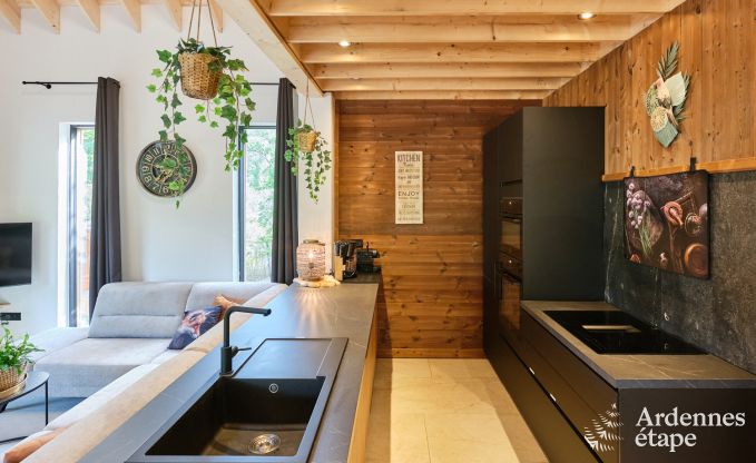 Chalet in Hotton for 6 persons with swim spa, hot tub and outdoor sauna near Durbuy