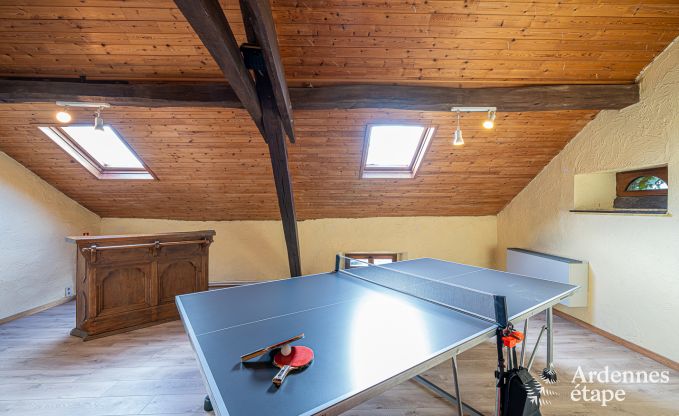 Pretty holiday home for groups with heated pool in Houffalize