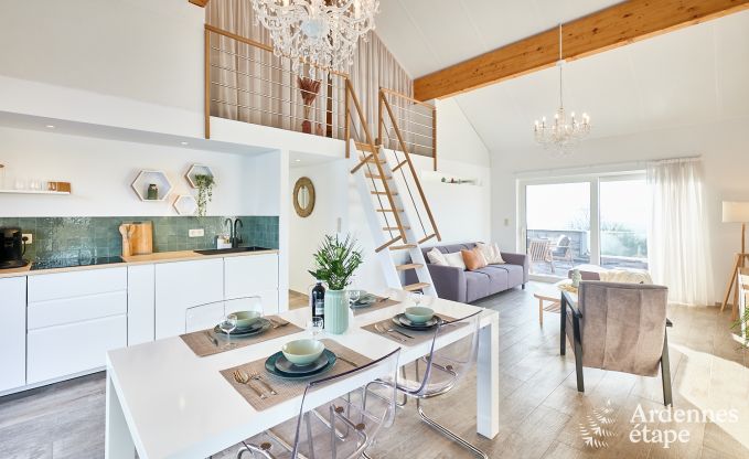 Cosy holiday home in Houyet: absolute calm for 4 people with a view of the Ardenne