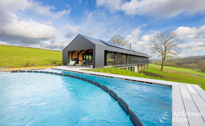 Remote holiday home with swimming pool in Houyet, Ardennes