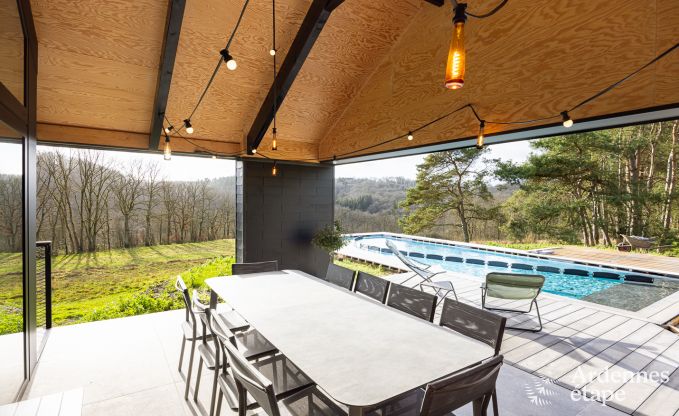 Remote holiday home with swimming pool in Houyet, Ardennes