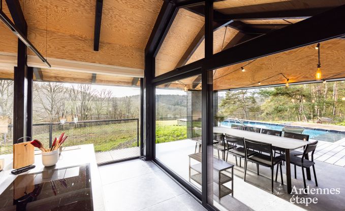 Remote holiday home with swimming pool in Houyet, Ardennes