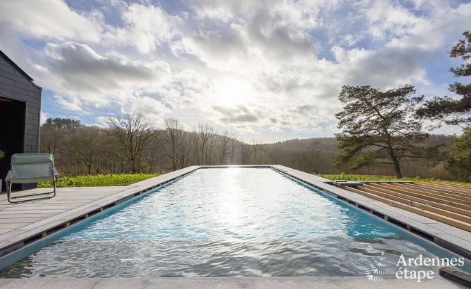 Remote holiday home with swimming pool in Houyet, Ardennes