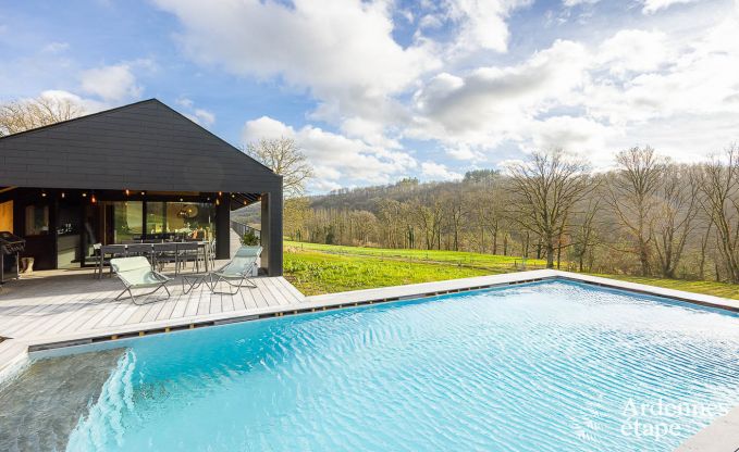 Remote holiday home with swimming pool in Houyet, Ardennes